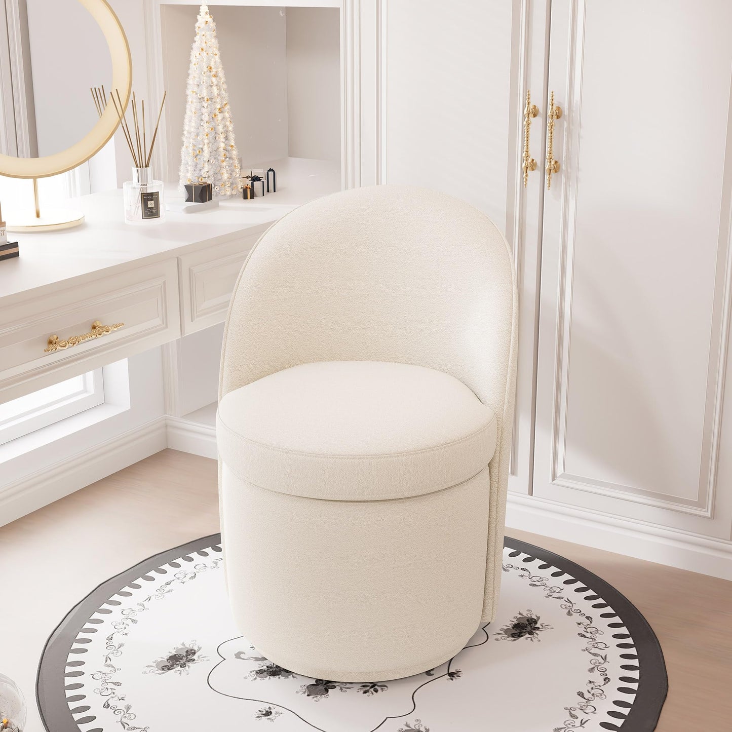 YOUTASTE Swivel Vanity Benches Set of 4
