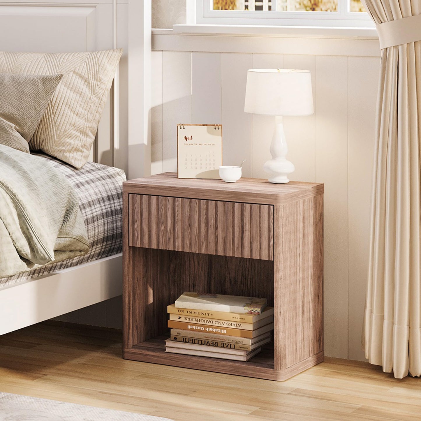 Farmhouse Nightstand – 3 Drawers