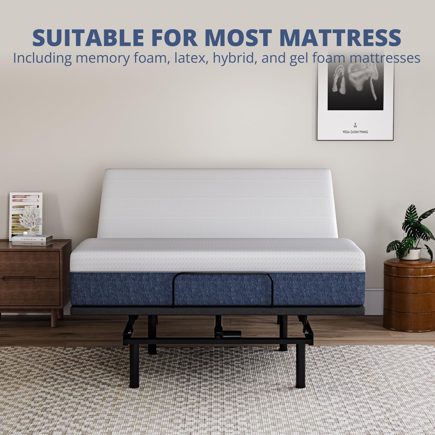 Split King Adjustable Bed with Mattress