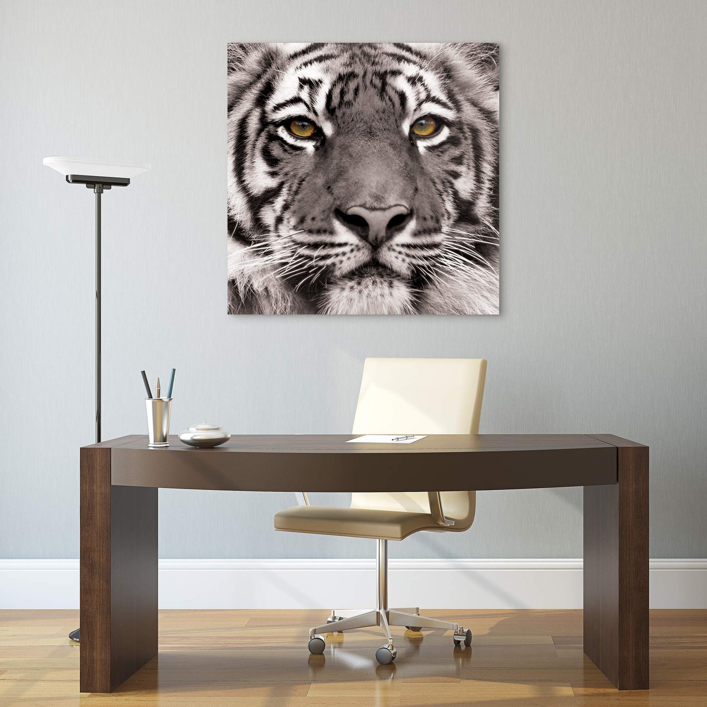 King of the Jungle Glass Wall Art