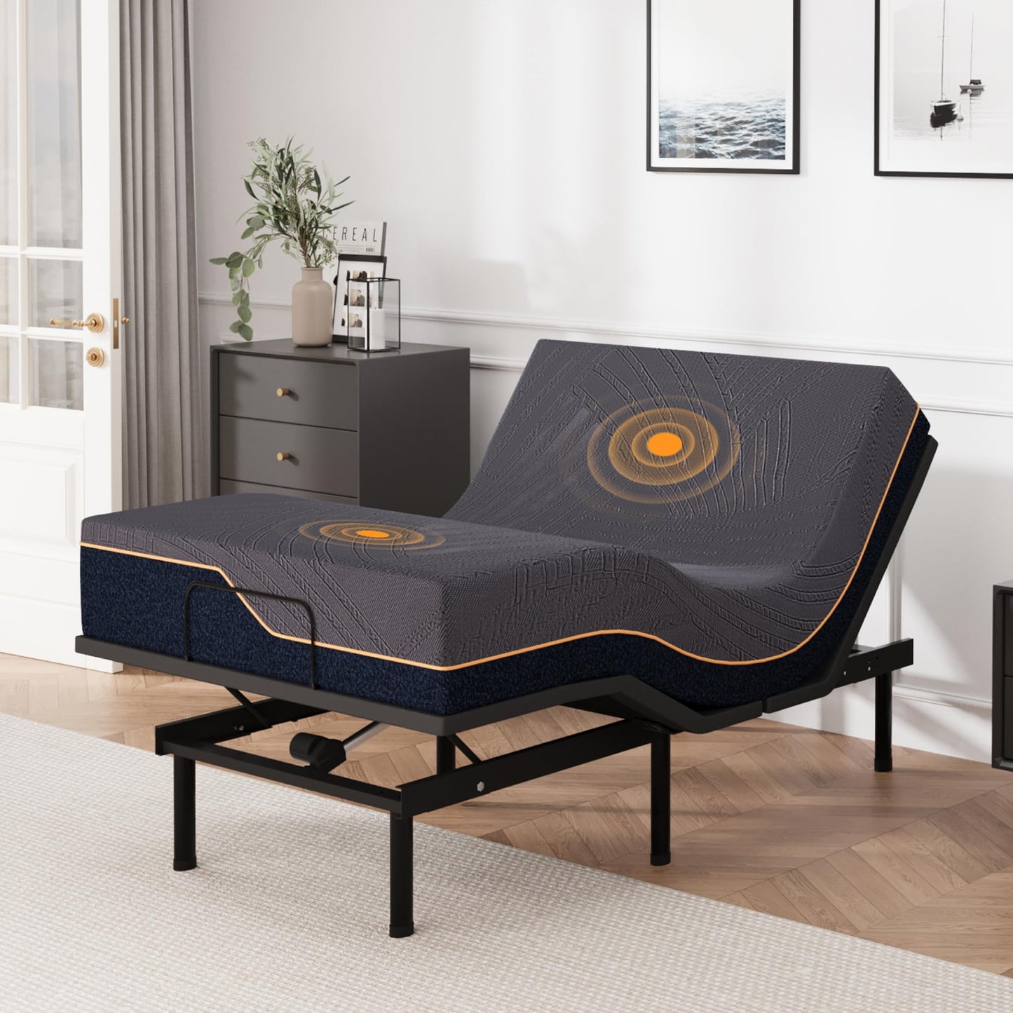 Split King Adjustable Bed with Mattress