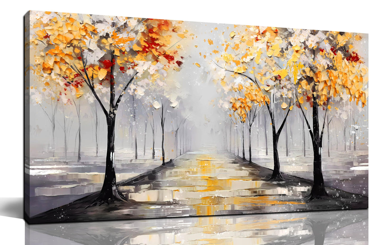 Ginkgo Tree Canvas Wall Art 48"x24"