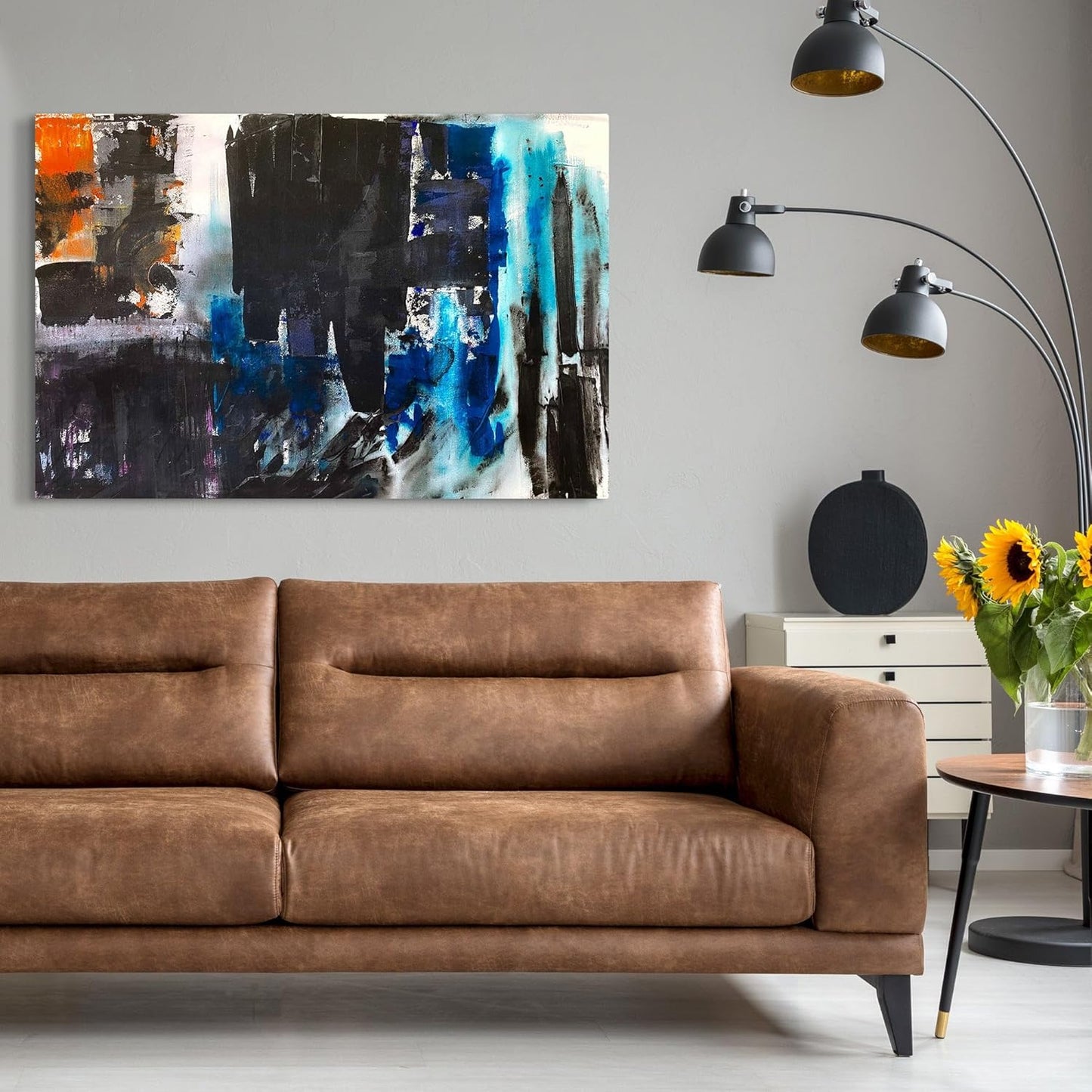 Solaris Large Abstract Acrylic Painting 40"x55"