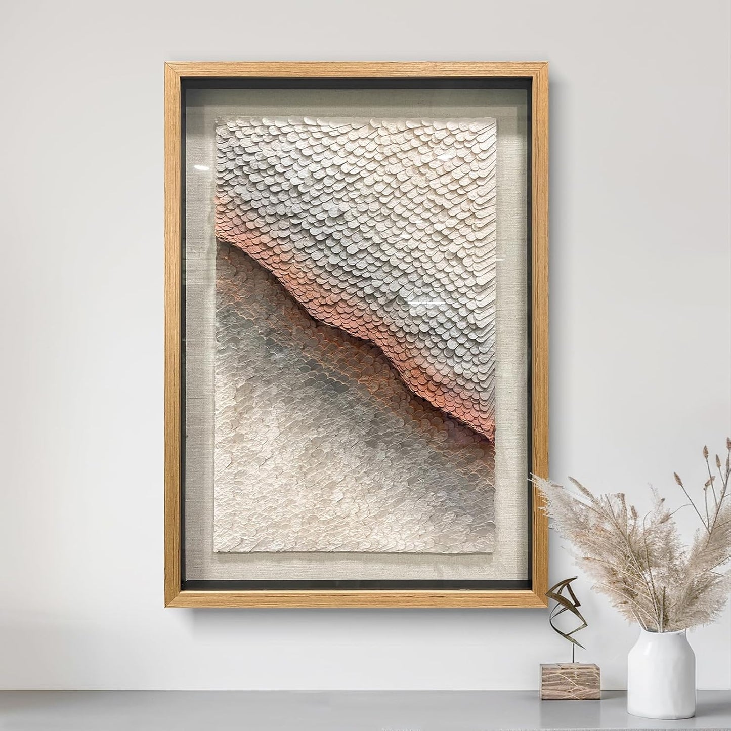 BrightA Polymer Strip Collage Painting 39.4"x59"