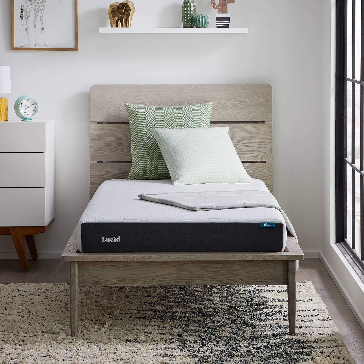 LUCID 12" Twin Memory Foam Mattress