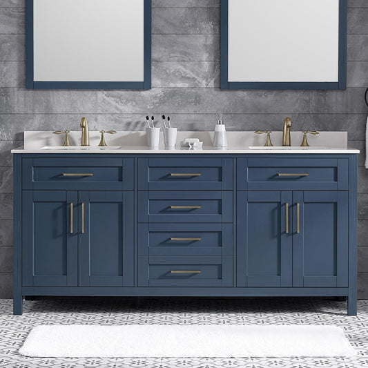 Tahoe 72" Double Vanity, Midnight Blue
