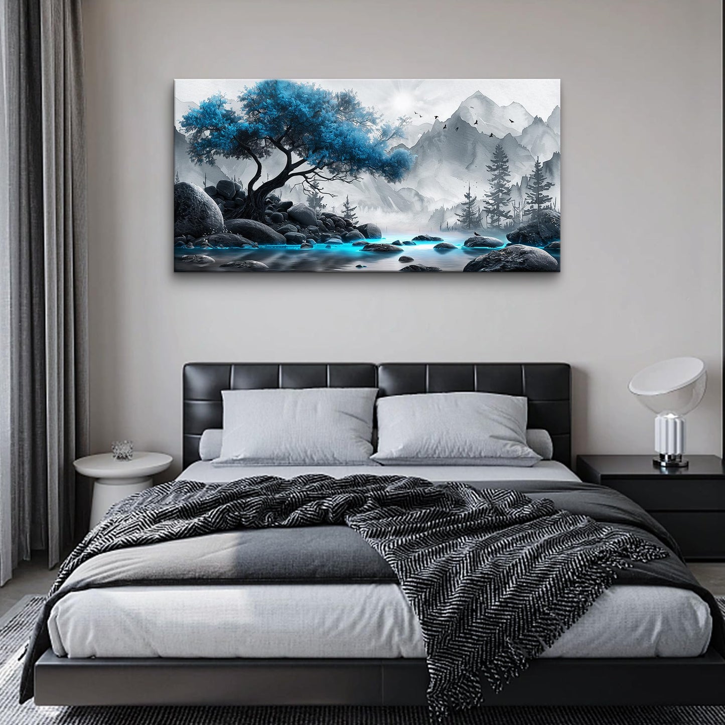 Lapremoly Black & White Tree Canvas Wall Art