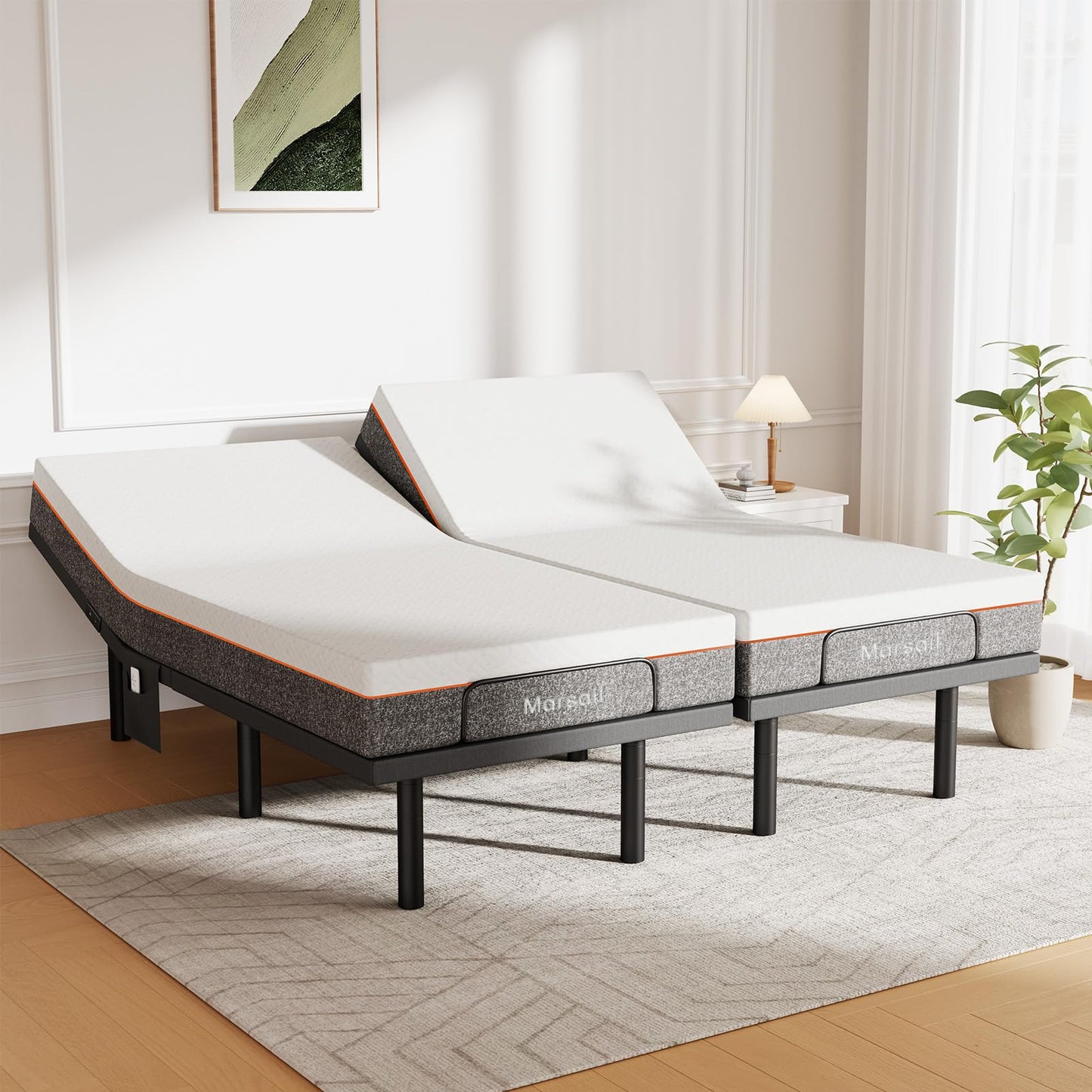 Marsail Split King Adjustable Bed