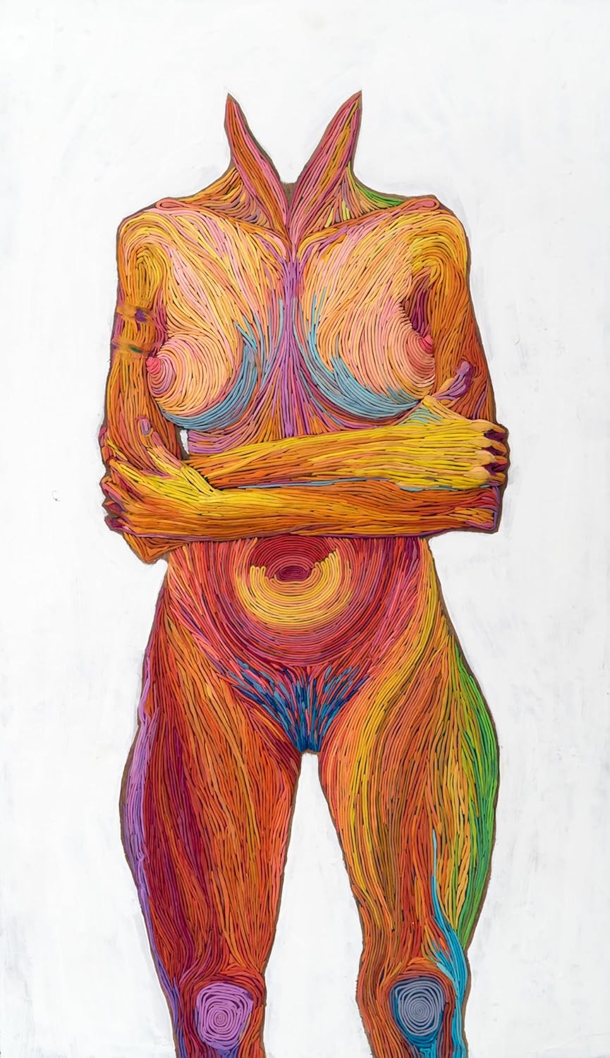 VIKA Mixed Media Abstract Painting 47"x47"