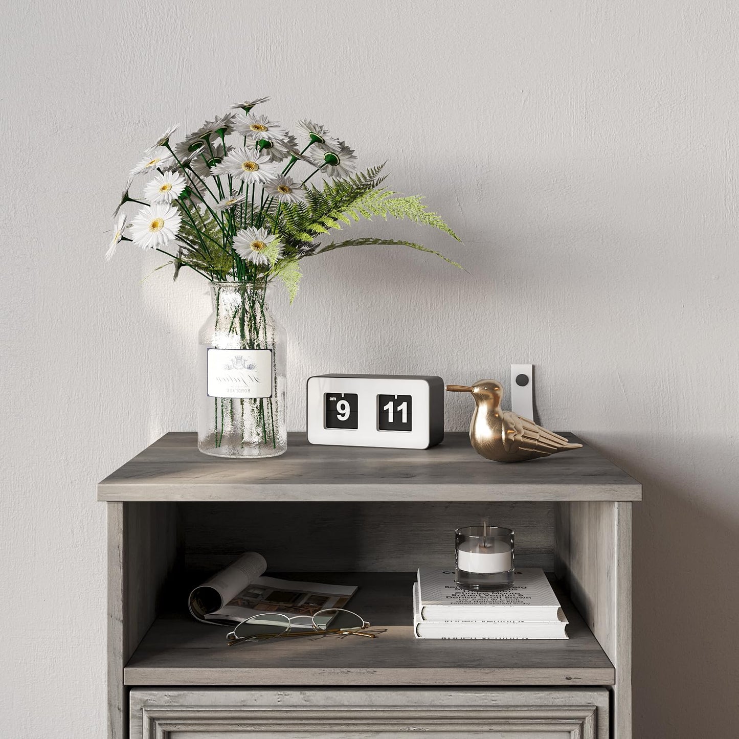 Nightstand Set of 2 – Gray