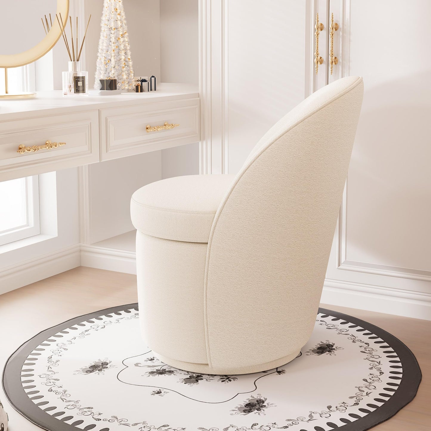 YOUTASTE Swivel Vanity Benches Set of 4