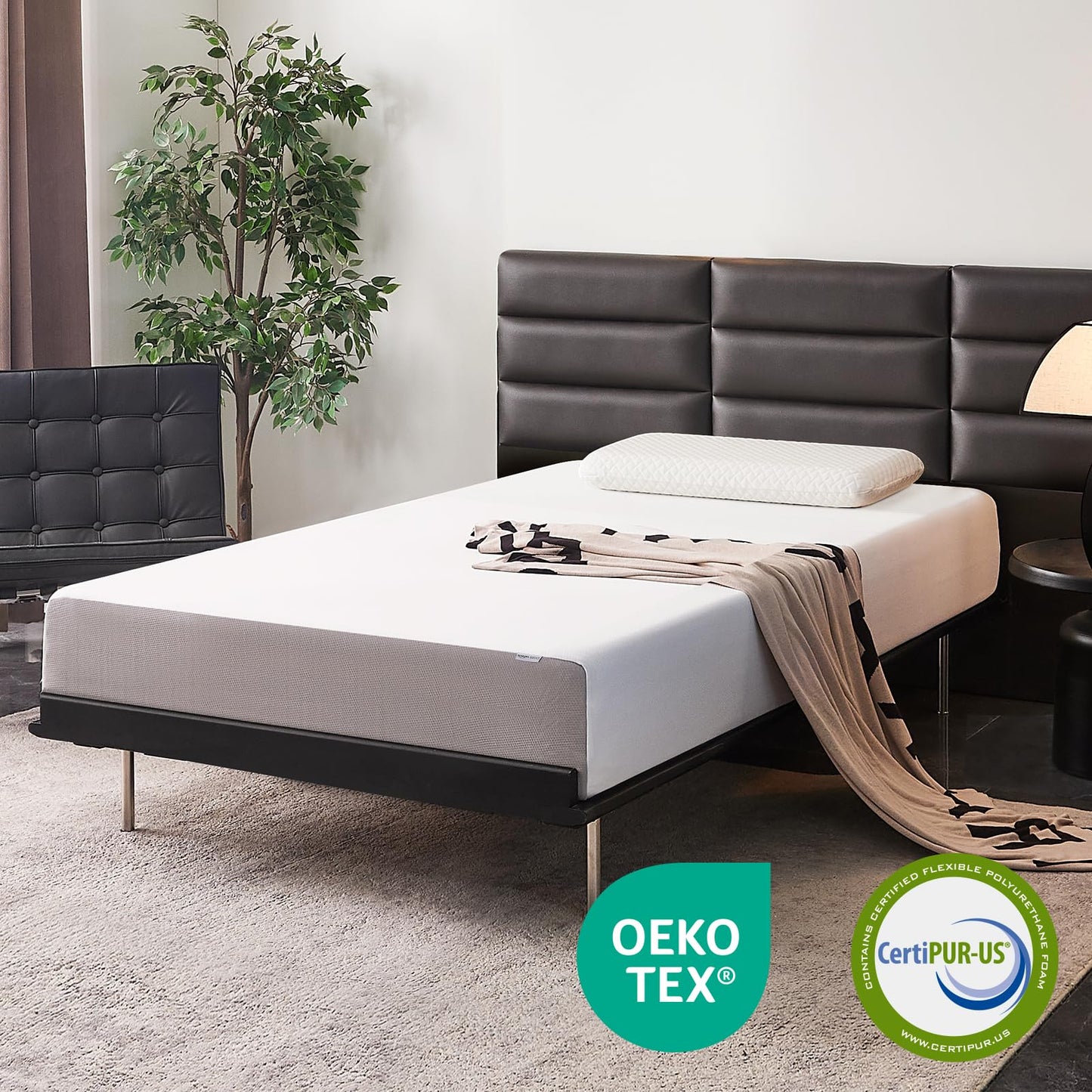 Amazon Basics 12" Twin Memory Foam Mattress