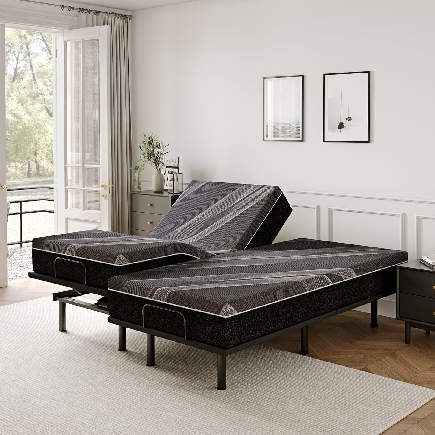 Split King Adjustable Bed with Mattress