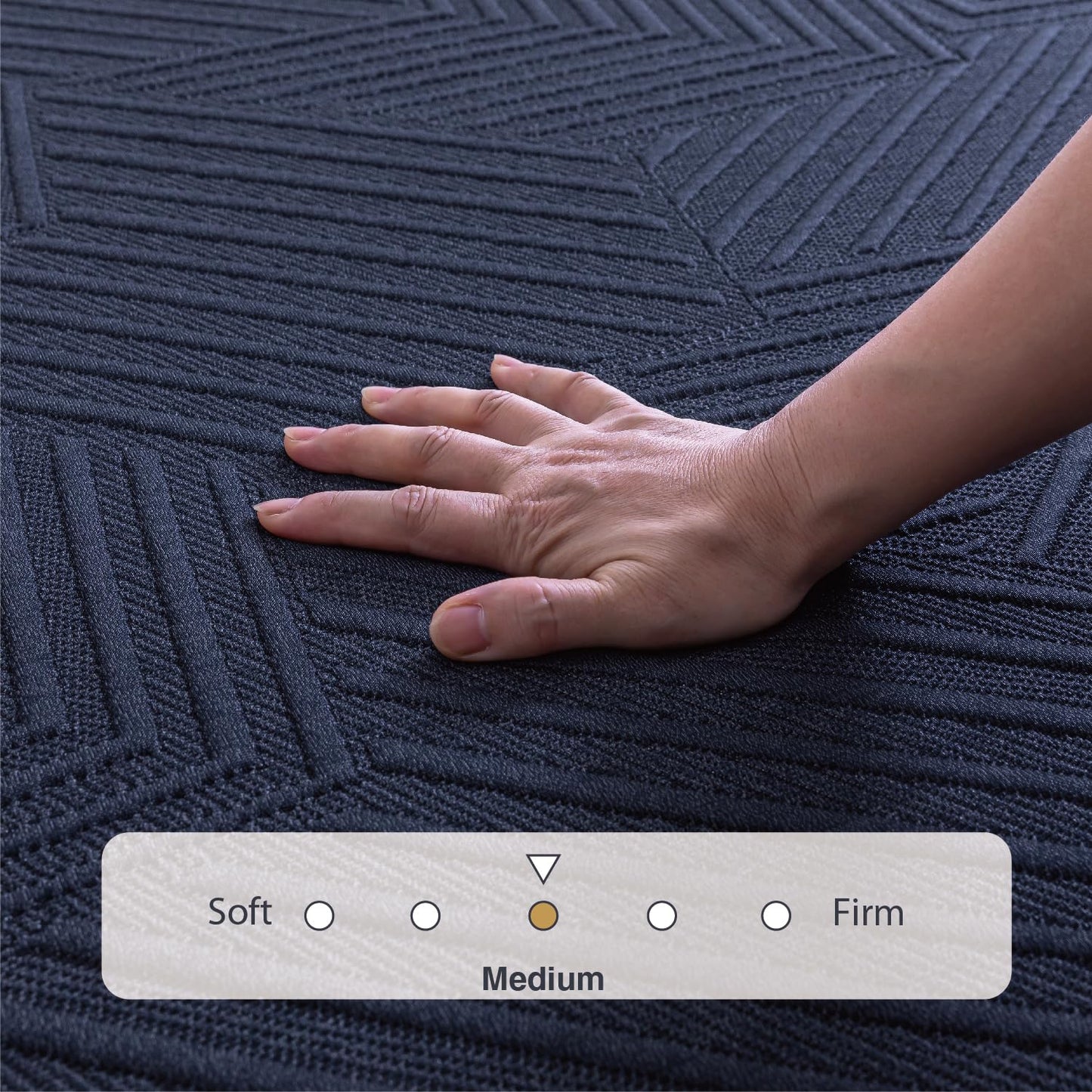 Firm Queen Memory Foam Mattress – 14", Black