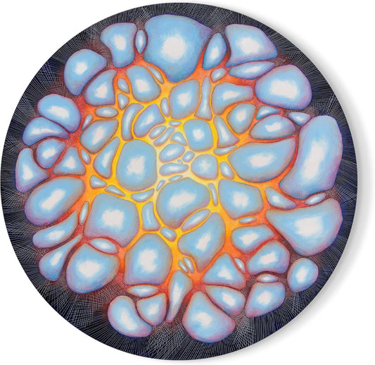 Inside-Outside Acrylic Abstract Painting 40"x40"