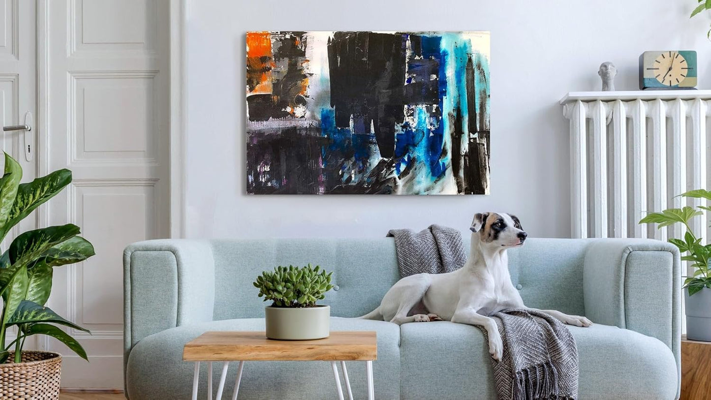 Solaris Large Abstract Acrylic Painting 40"x55"