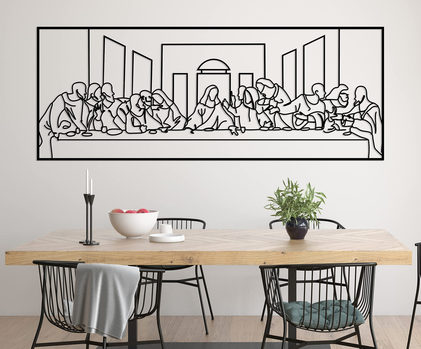 The Last Supper Metal Wall Art