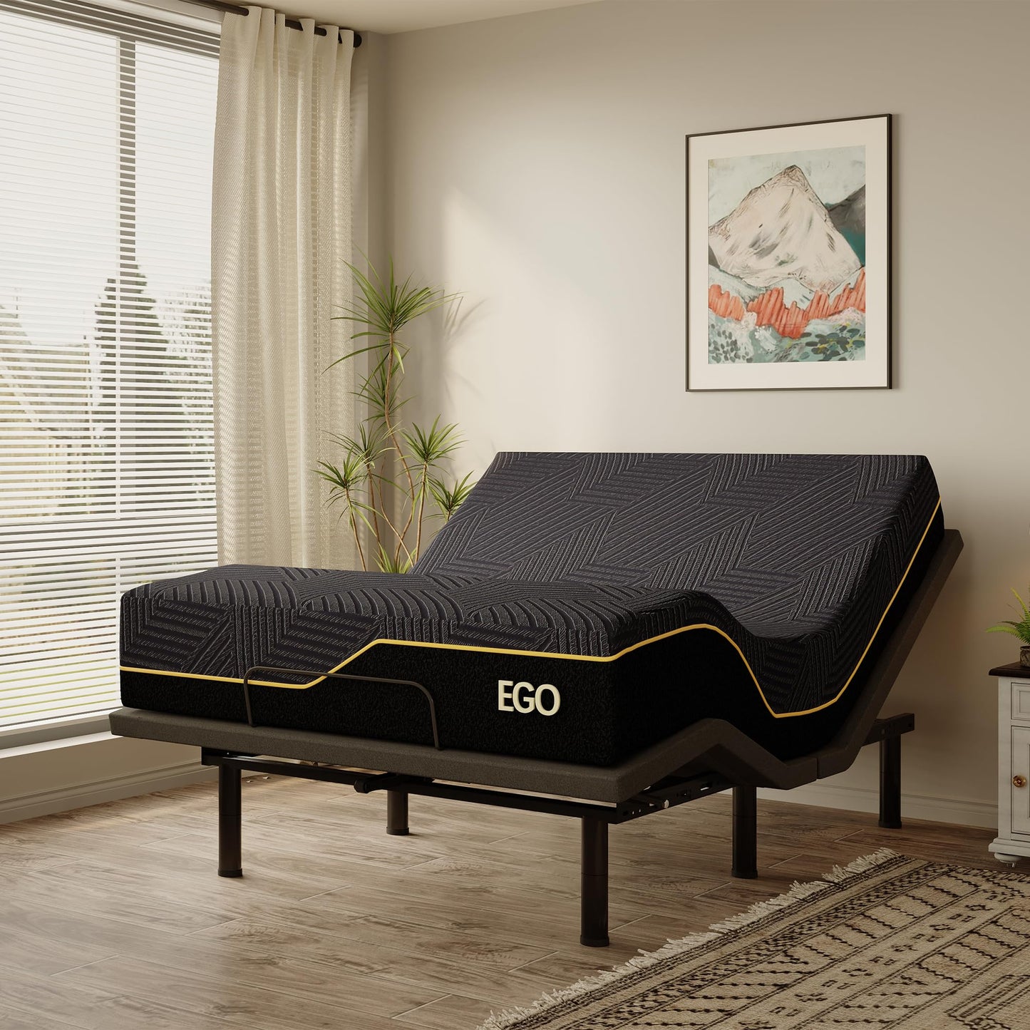 Split King Adjustable Bed with Mattress
