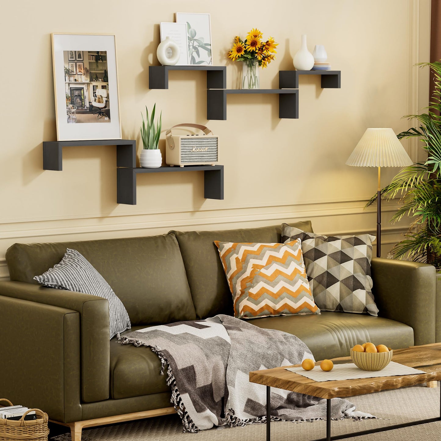 SRIWATANA Floating Shelves 5-Pack