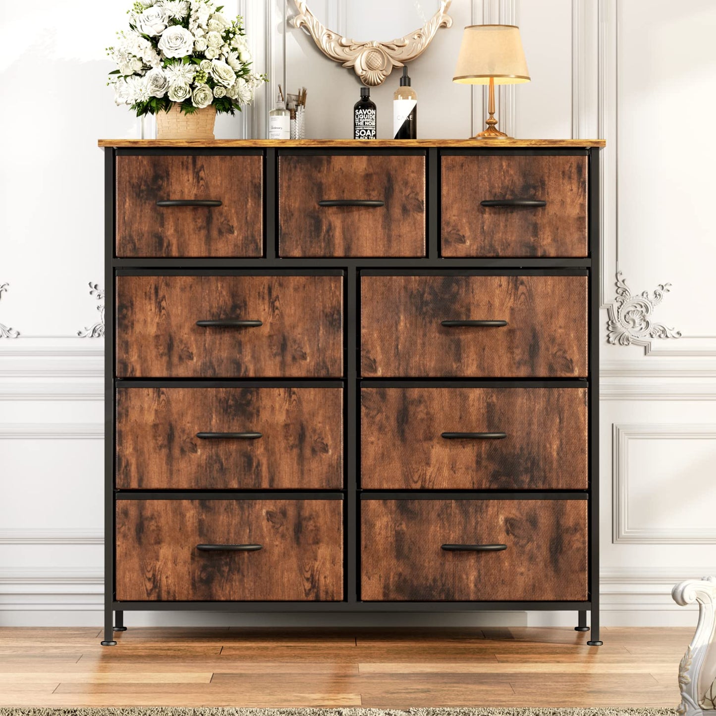 OLIXIS 7-Drawer Dresser, White