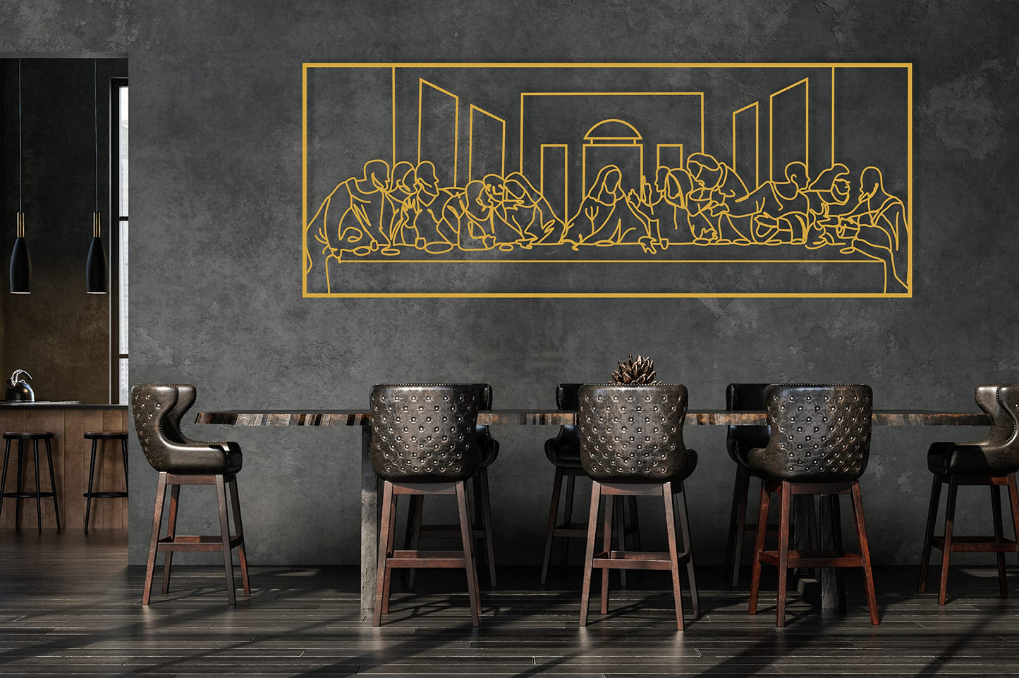 The Last Supper Metal Wall Art