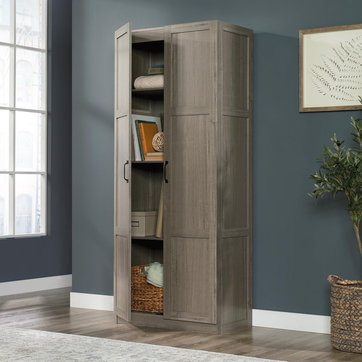 Sauder Select Storage Cabinet/ Pantry cabinets, White finish