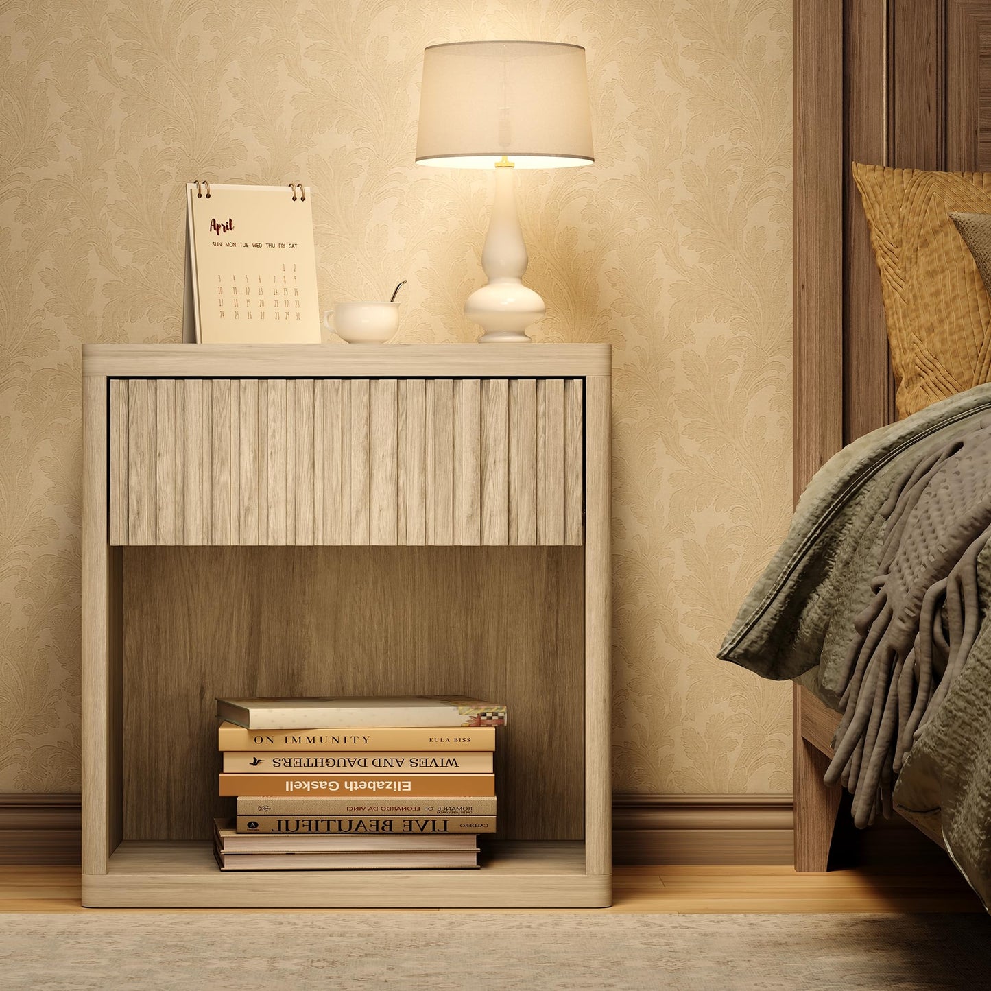 Farmhouse Nightstand – 3 Drawers