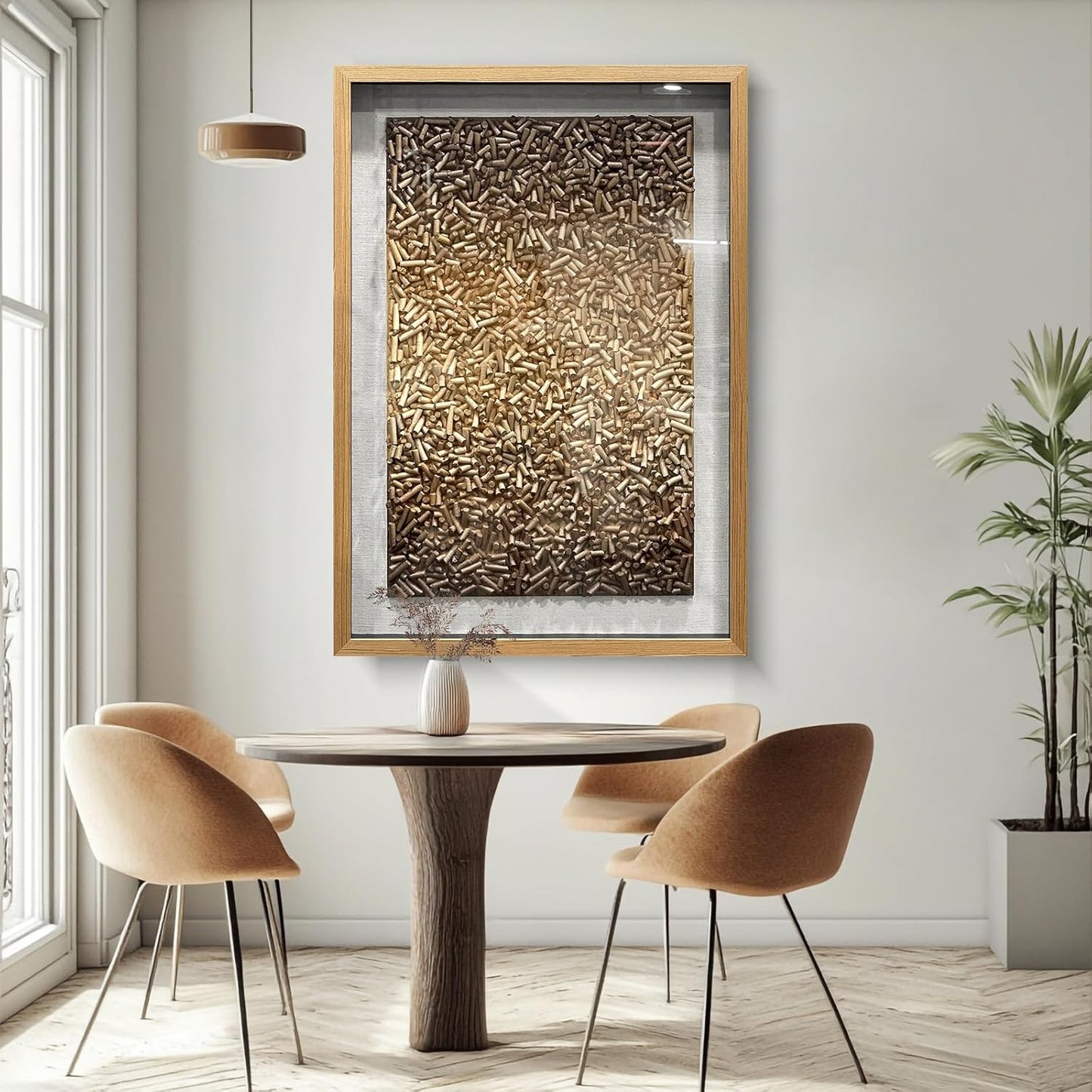 BrightA Polymer Strip Collage Painting 39.4"x59"