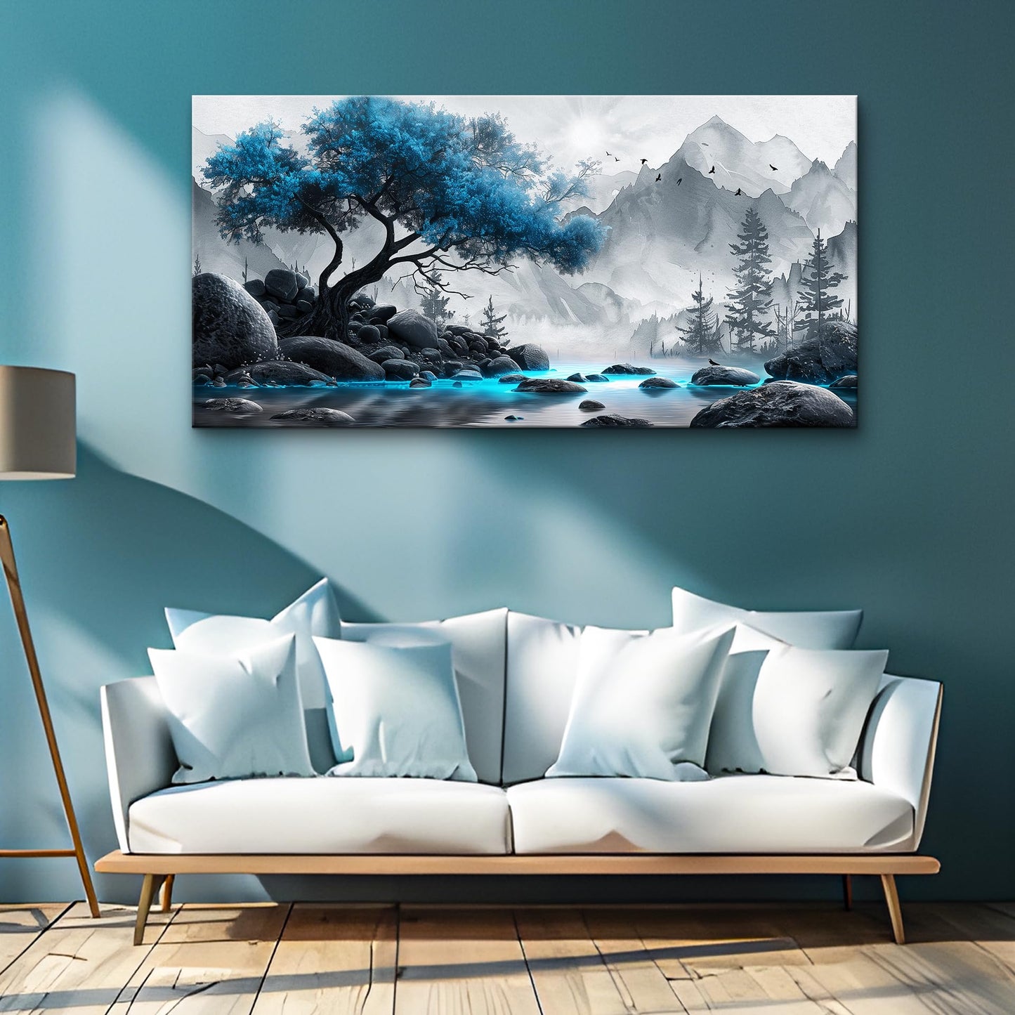 Lapremoly Black & White Tree Canvas Wall Art