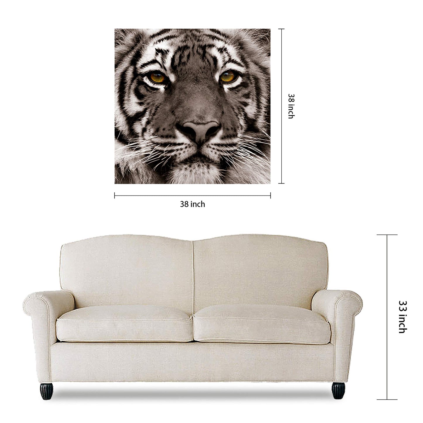 King of the Jungle Glass Wall Art