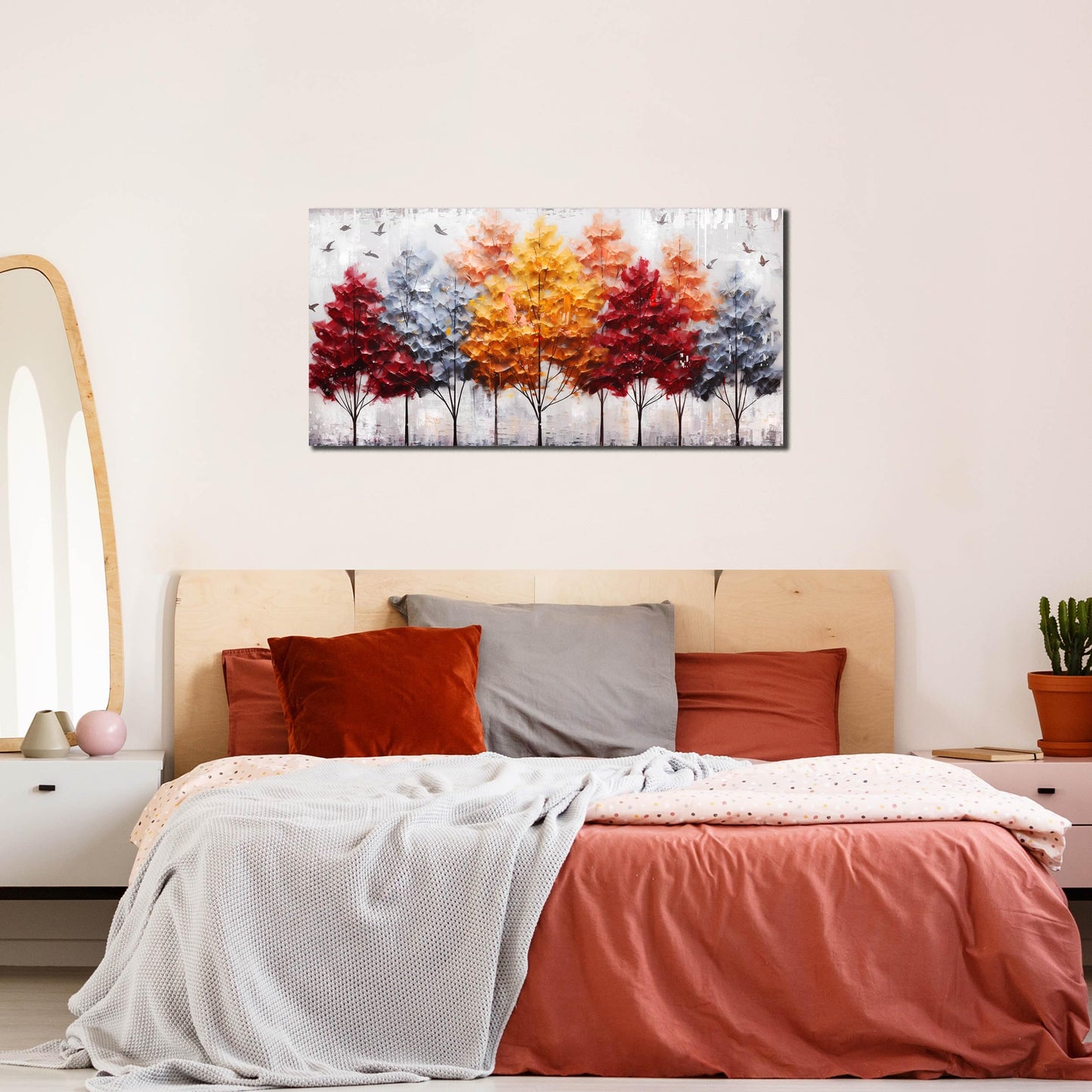 Ginkgo Tree Canvas Wall Art 48"x24"