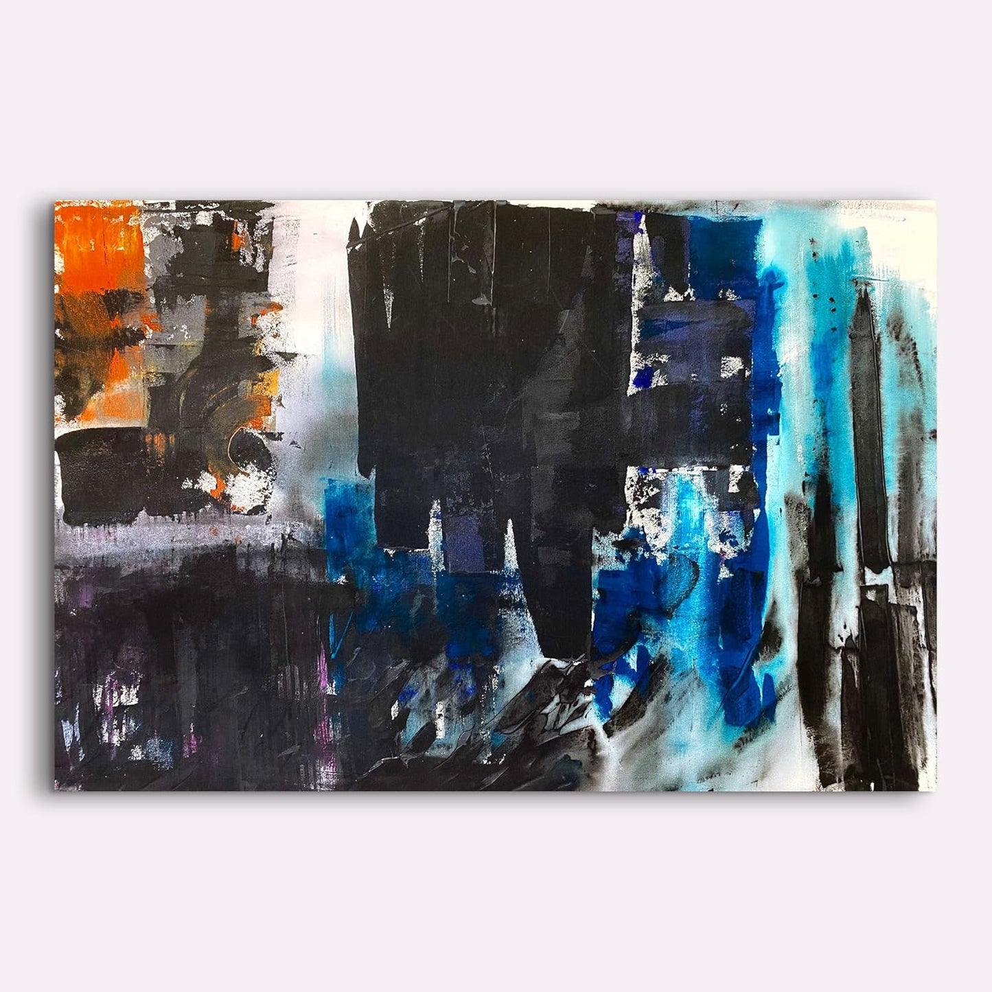 Solaris Large Abstract Acrylic Painting 40"x55"