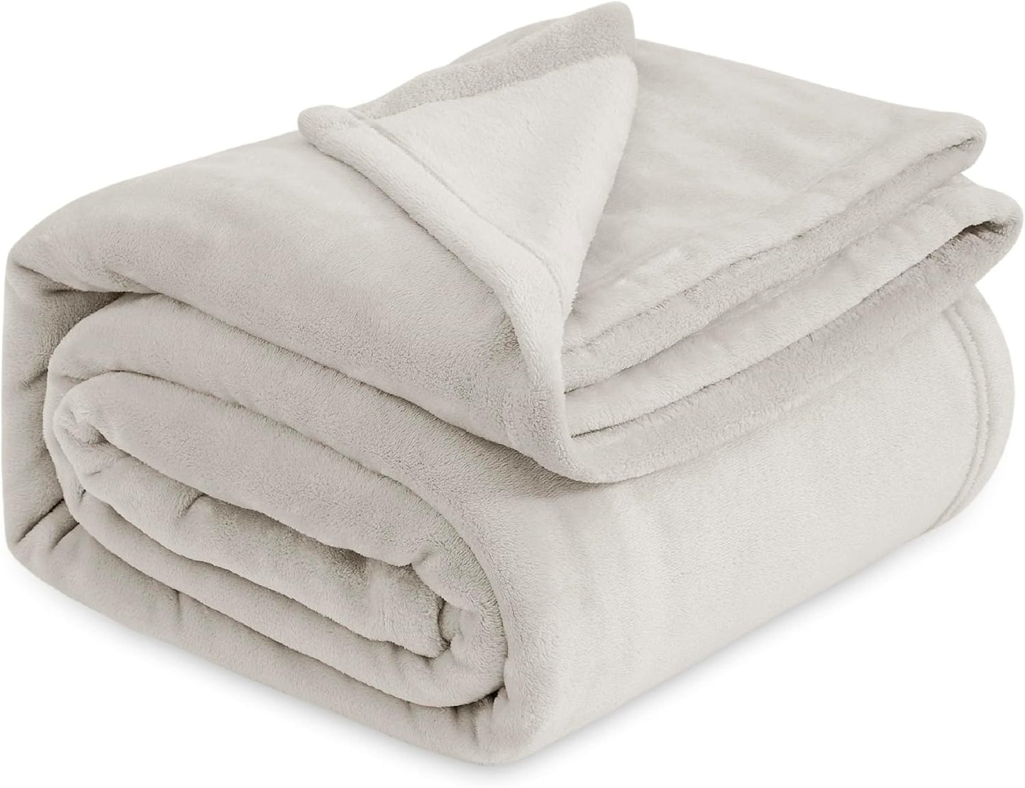 Bedsure GentleSoft Fleece Blanket – King, Grey
