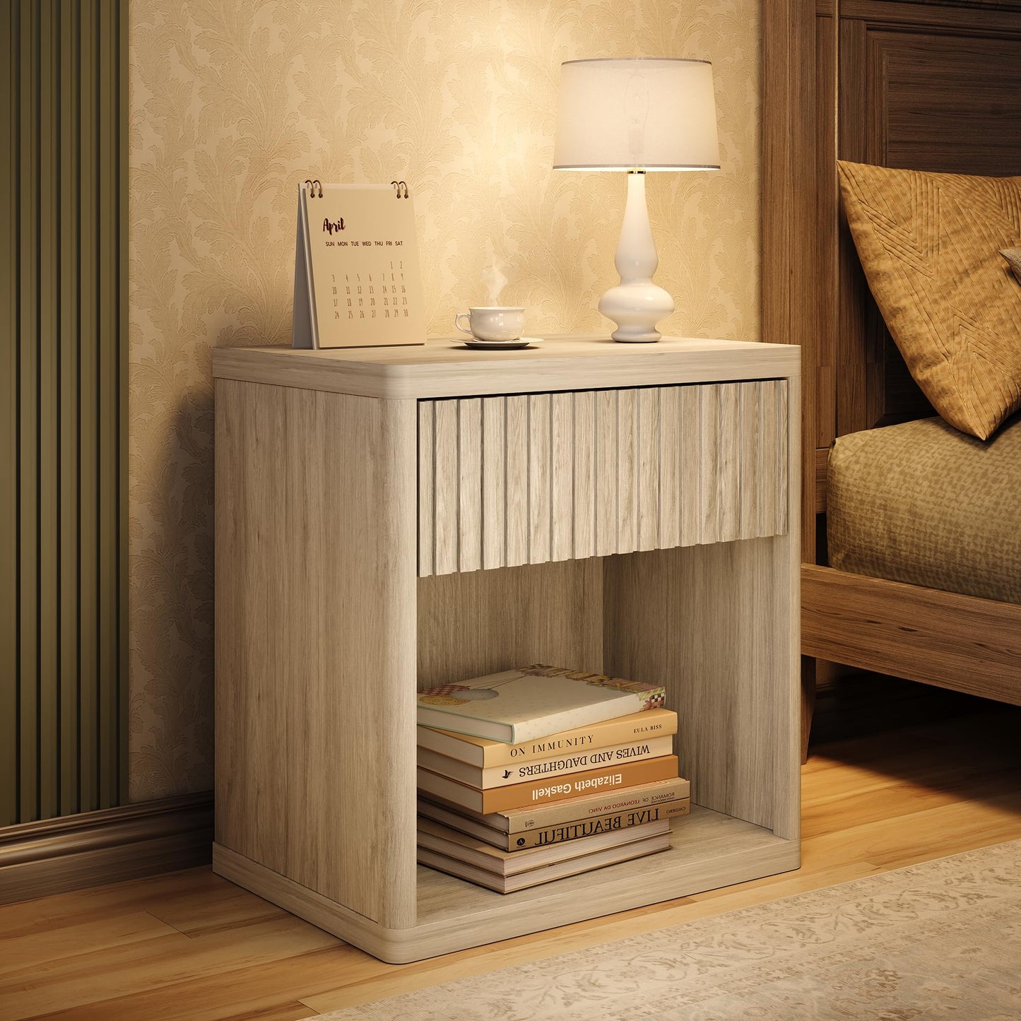 Farmhouse Nightstand – 3 Drawers