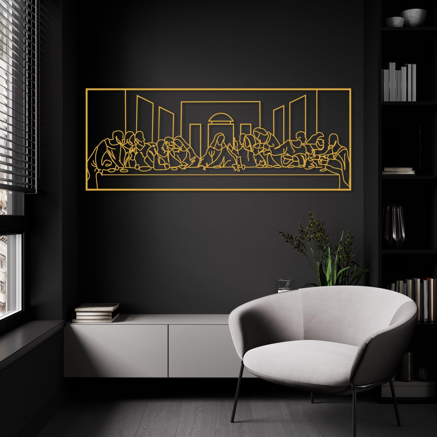 The Last Supper Metal Wall Art