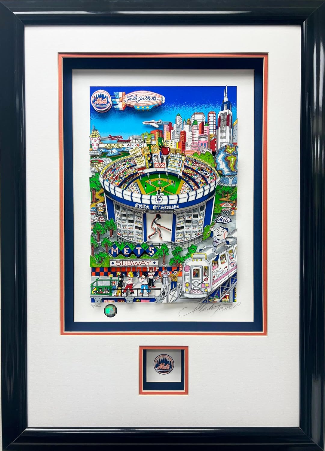 Fazzino 'Who Let the Mets Out' 3D Pop Art