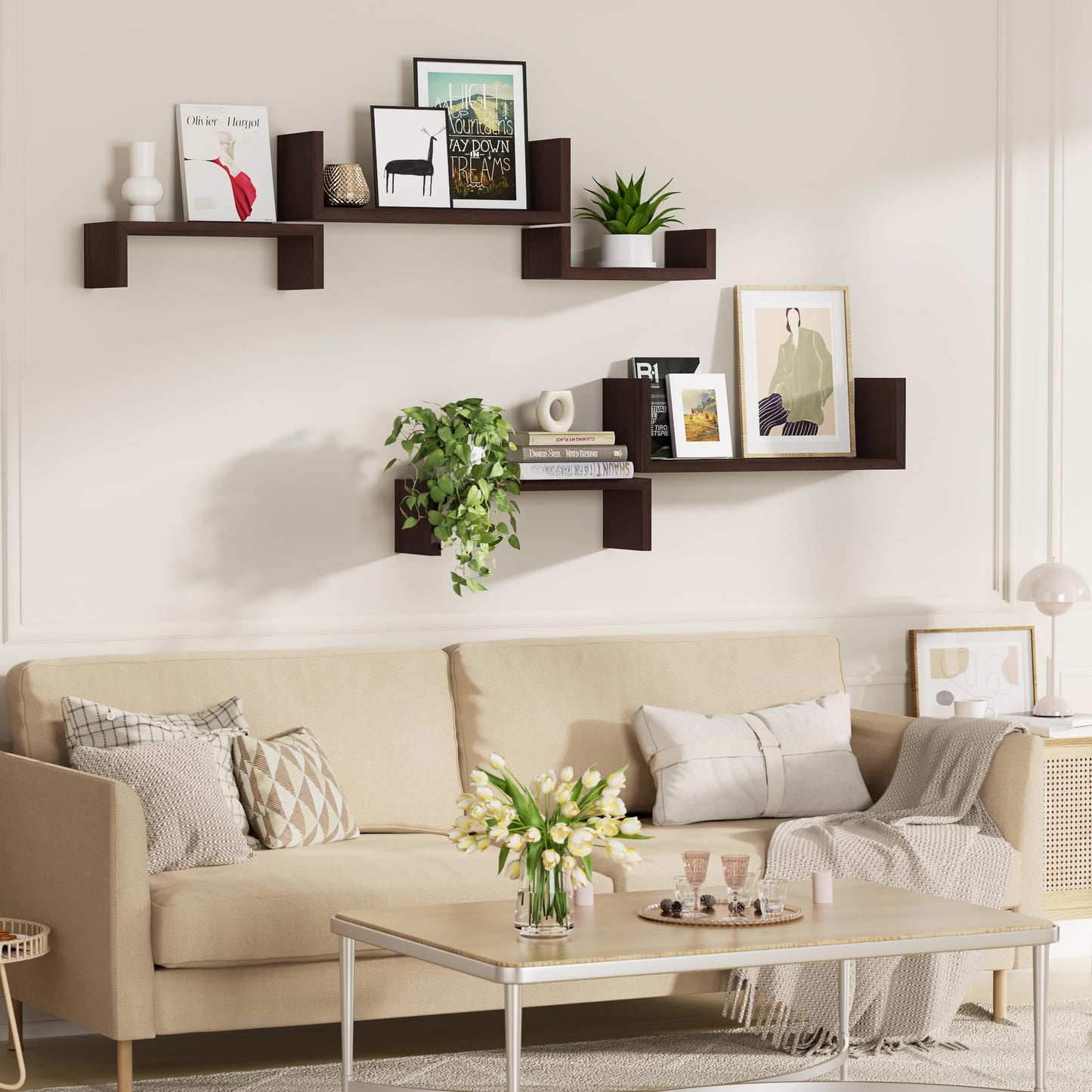 SRIWATANA Floating Shelves 5-Pack