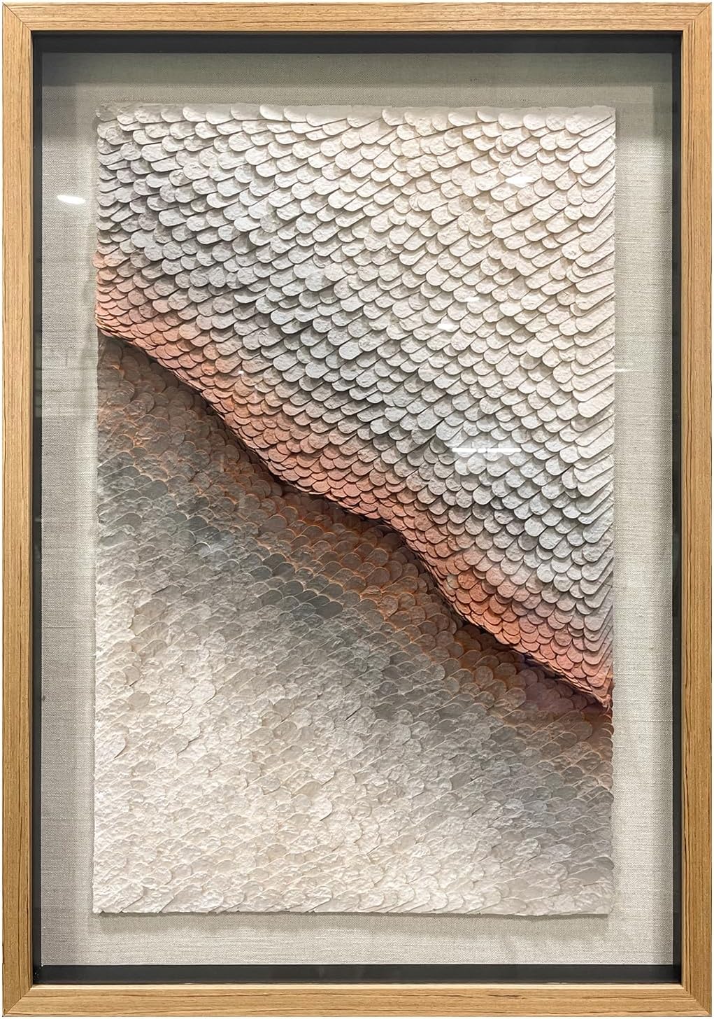 BrightA Polymer Strip Collage Painting 39.4"x59"