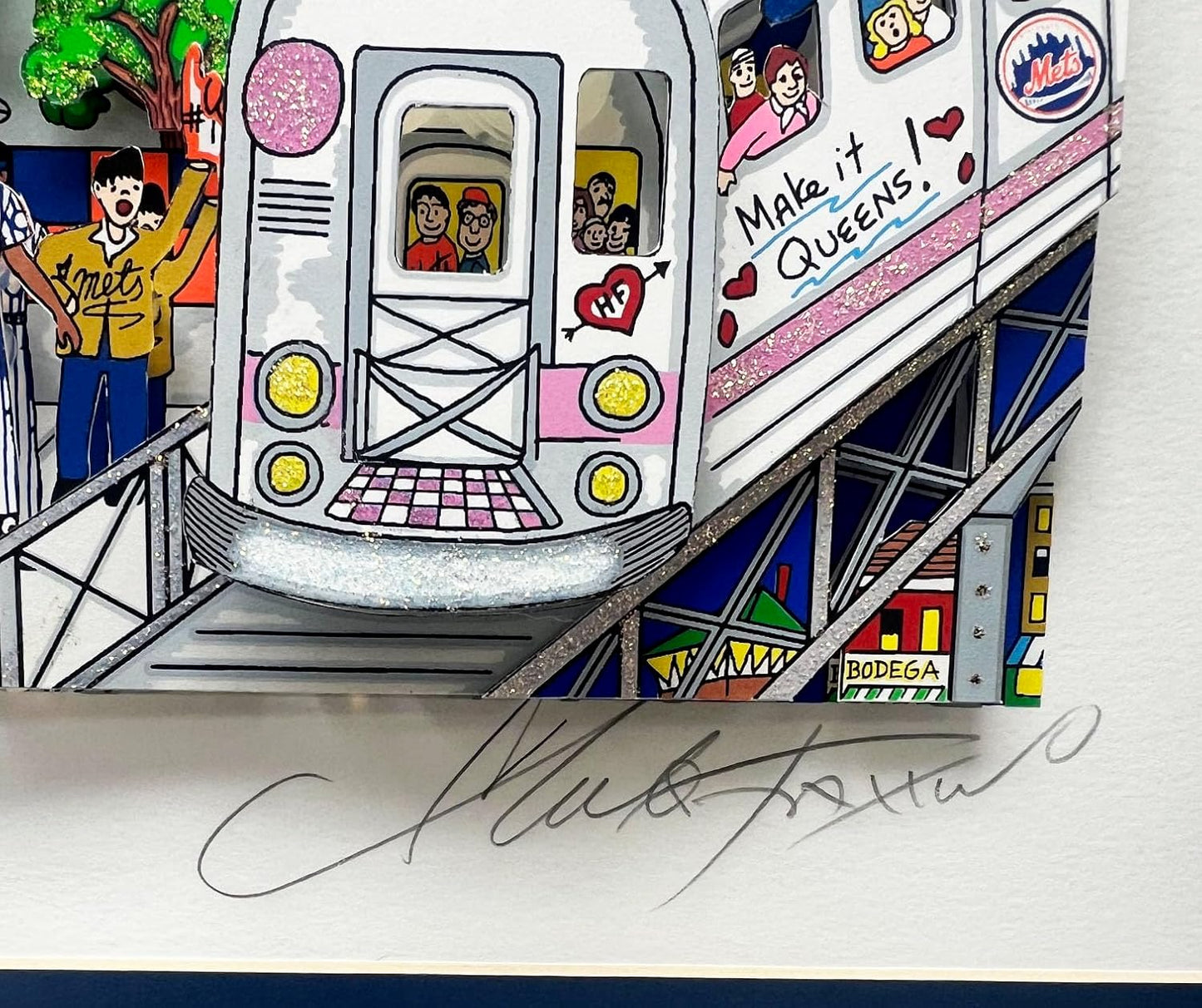 Fazzino 'Who Let the Mets Out' 3D Pop Art