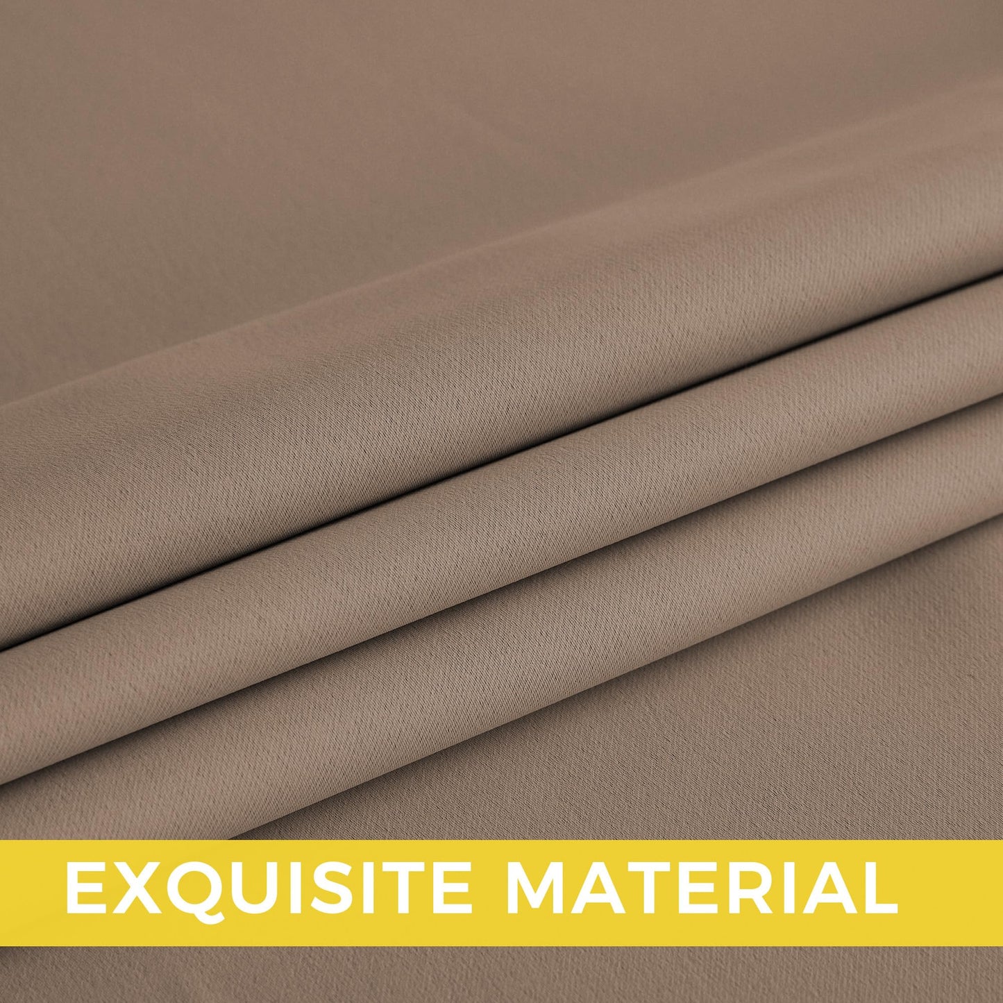 NICETOWN Blackout Curtains – 2 Panels, Grey, 63"
