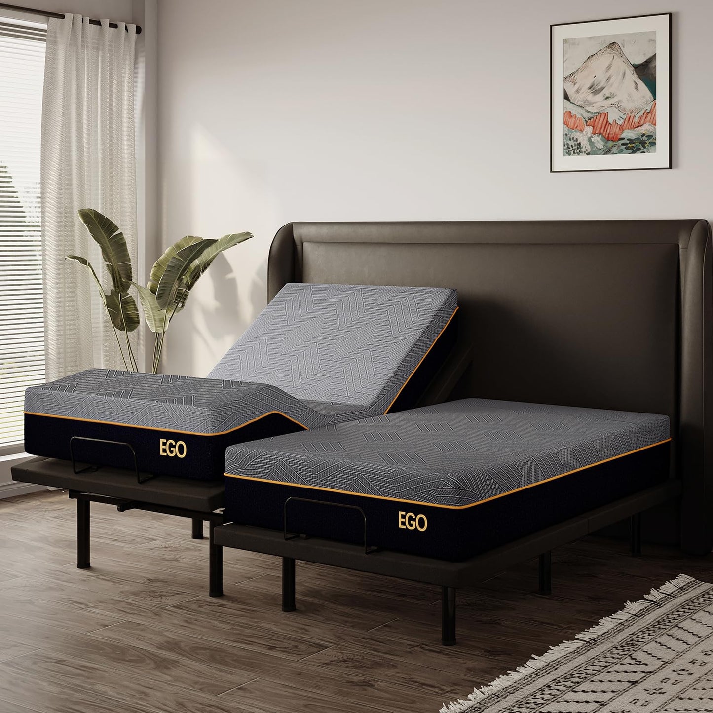 Split King Adjustable Bed with Mattress