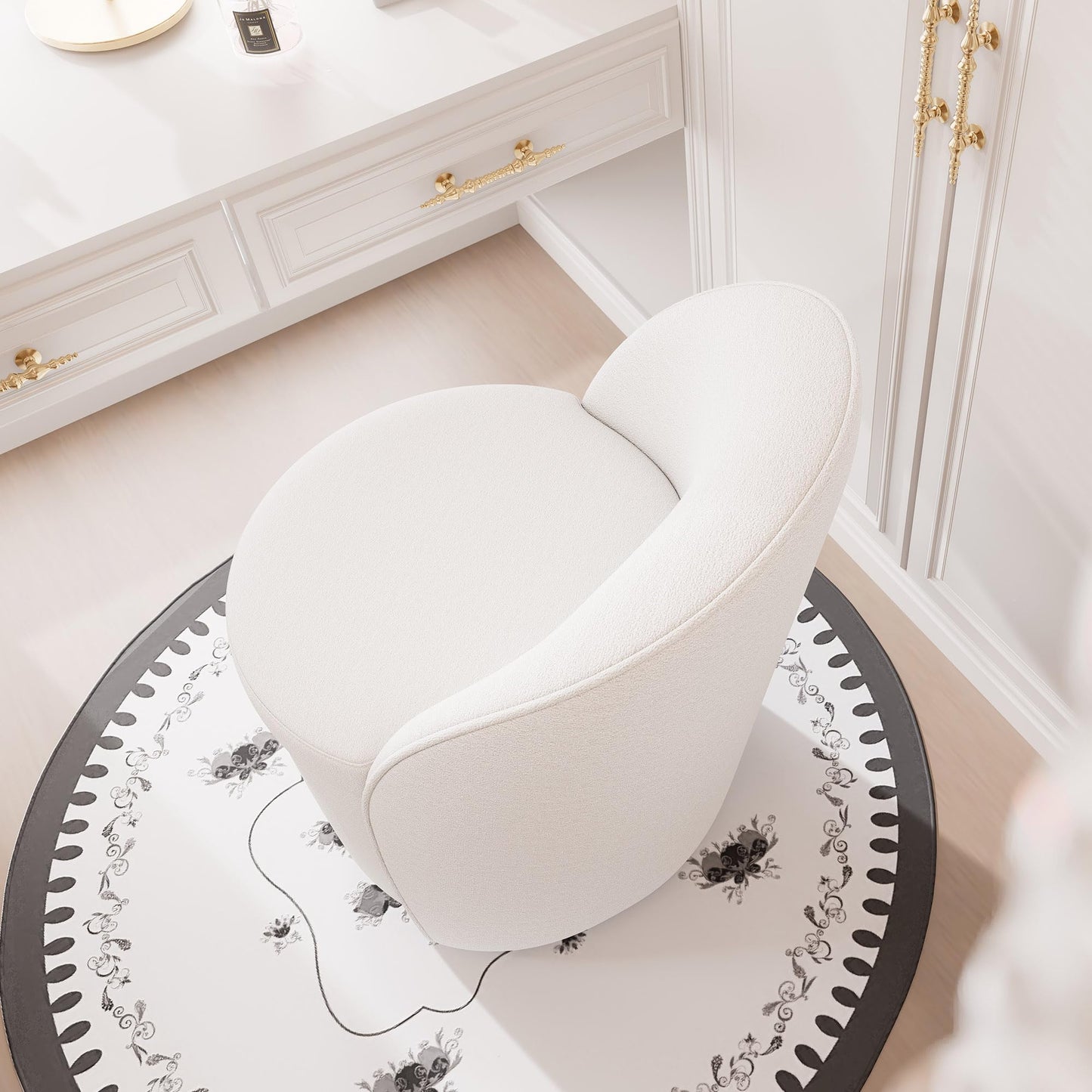 YOUTASTE Swivel Vanity Benches Set of 4