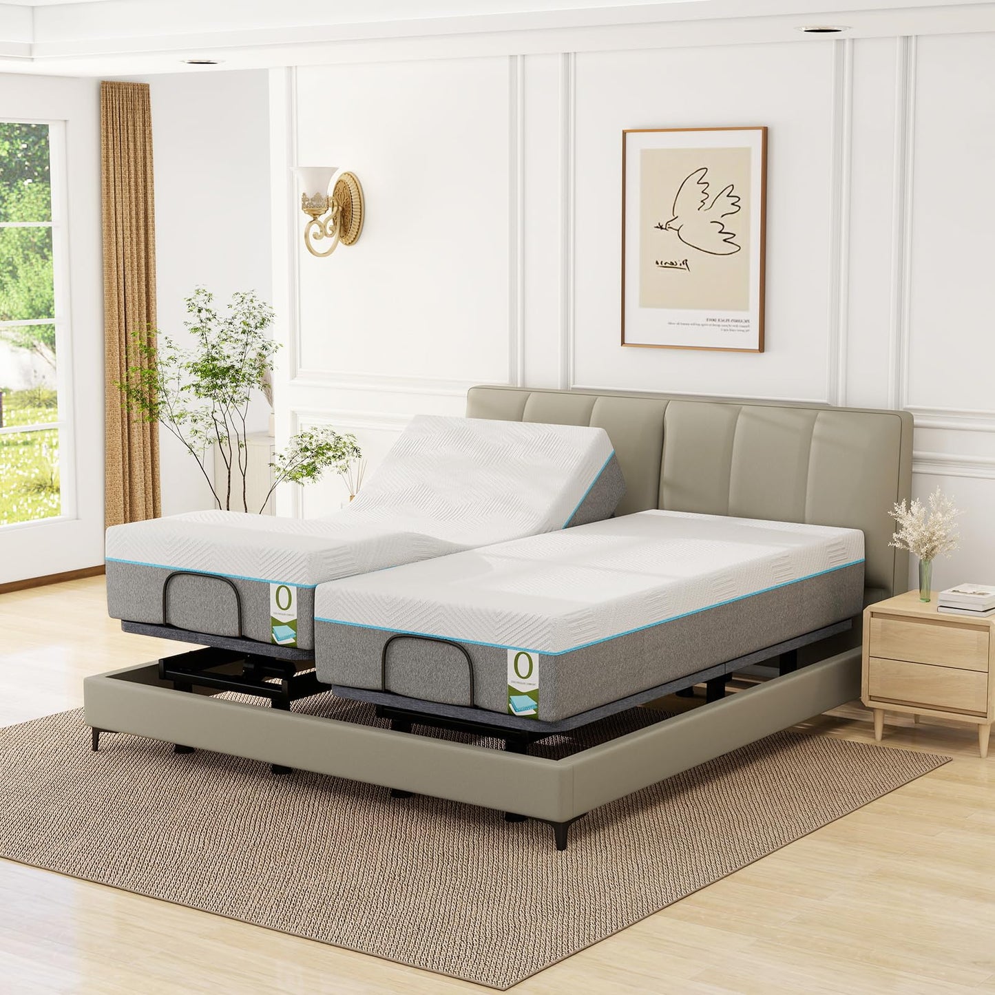 Vipbear Queen Adjustable Bed Frame