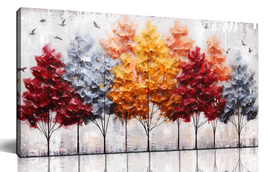 Ginkgo Tree Canvas Wall Art 48"x24"