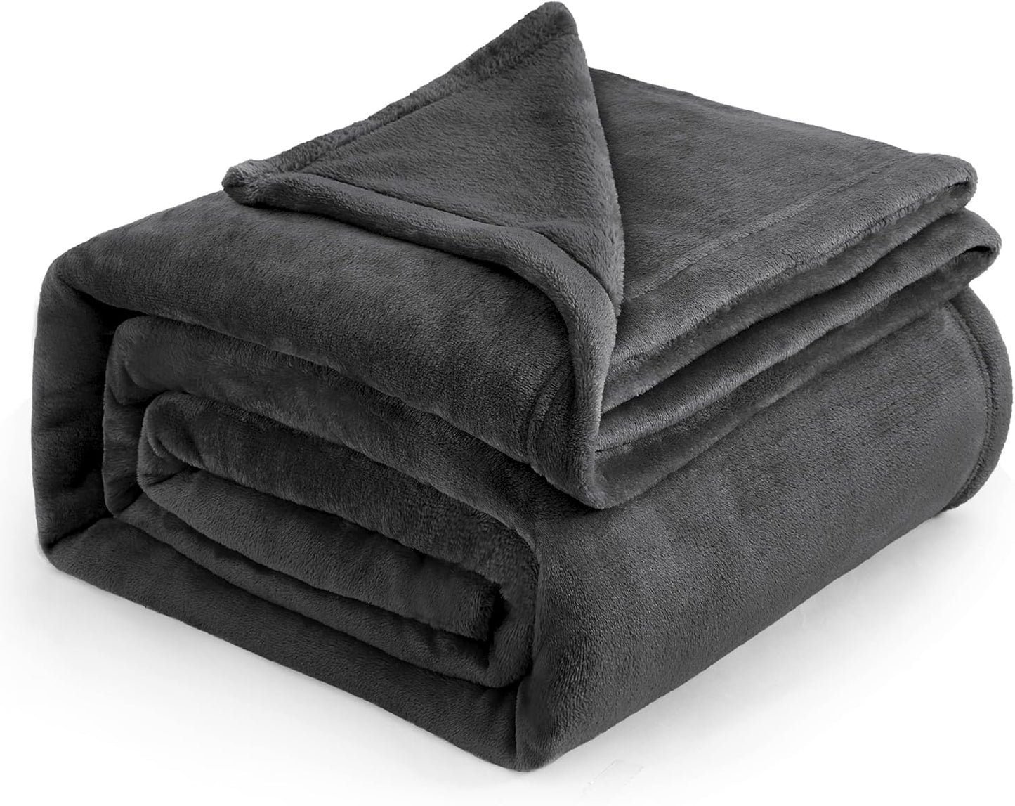 Bedsure GentleSoft Fleece Blanket – King, Grey