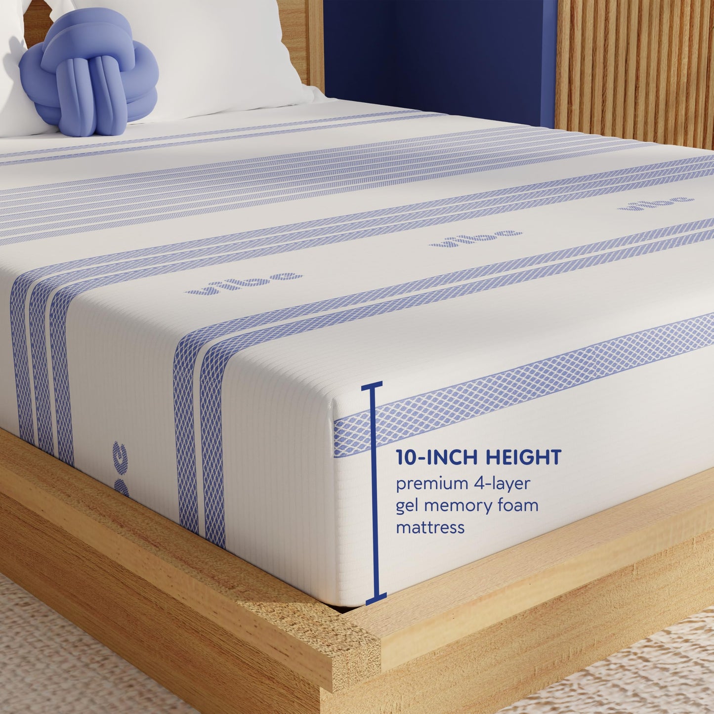 Vibe 12" Full Gel Memory Foam Mattress