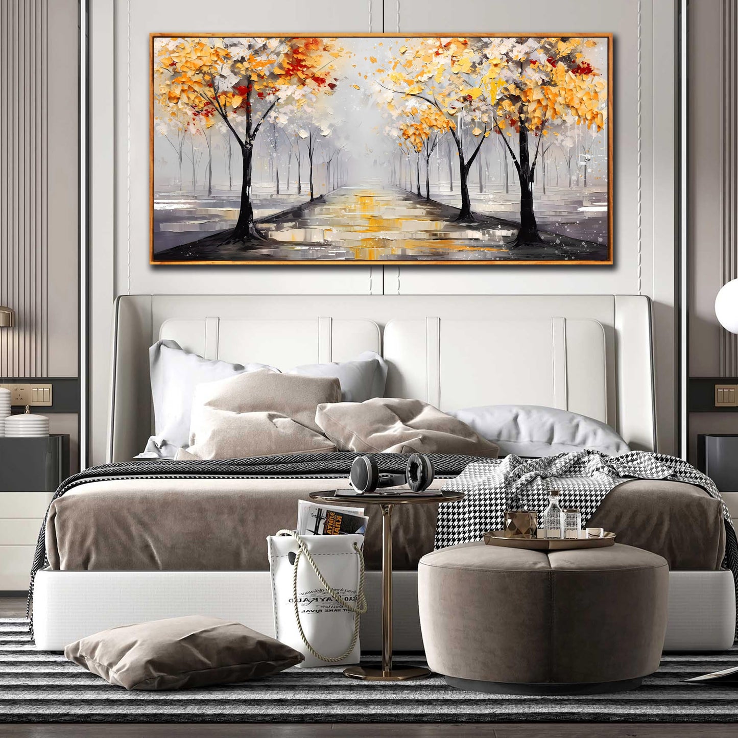 Ginkgo Tree Canvas Wall Art 48"x24"