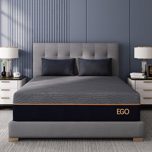 EGOHOME 14" Queen Memory Foam Mattress, Black