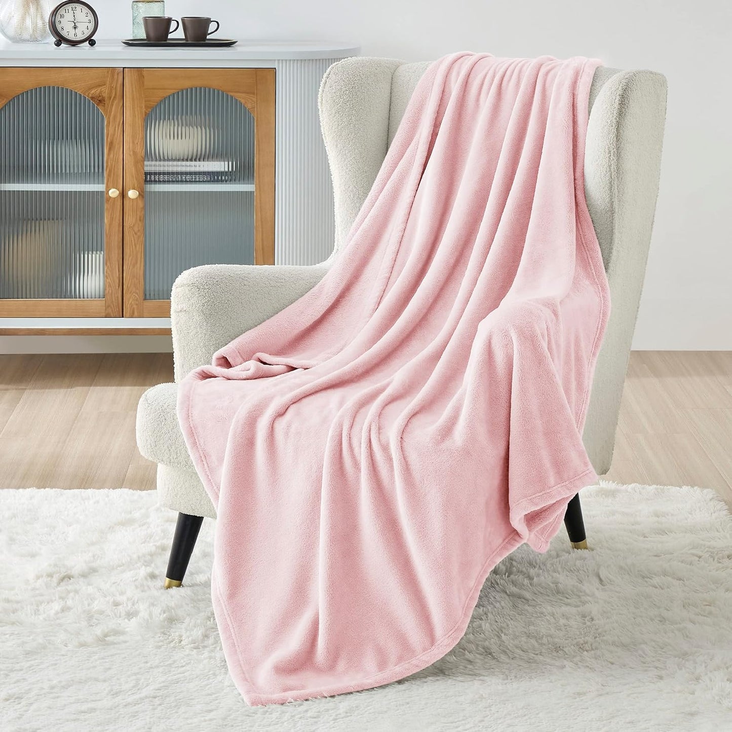 Bedsure GentleSoft Fleece Blanket – King, Grey