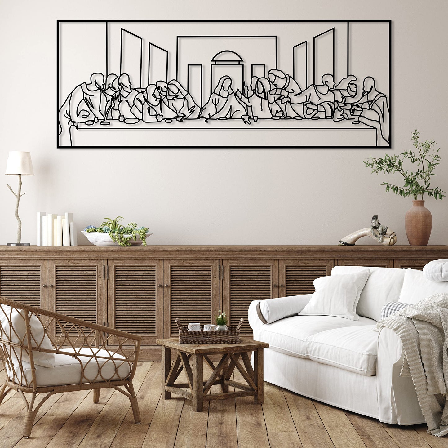 The Last Supper Metal Wall Art